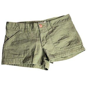 OP Ocean Pacific Women's Shorts Khaki Green Chino Shorts SZ 9